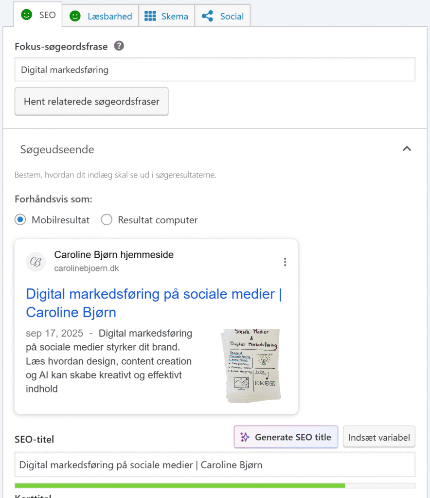 yoast seo opsætning wordpress digital markedsføring