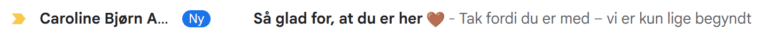 Email overskrift