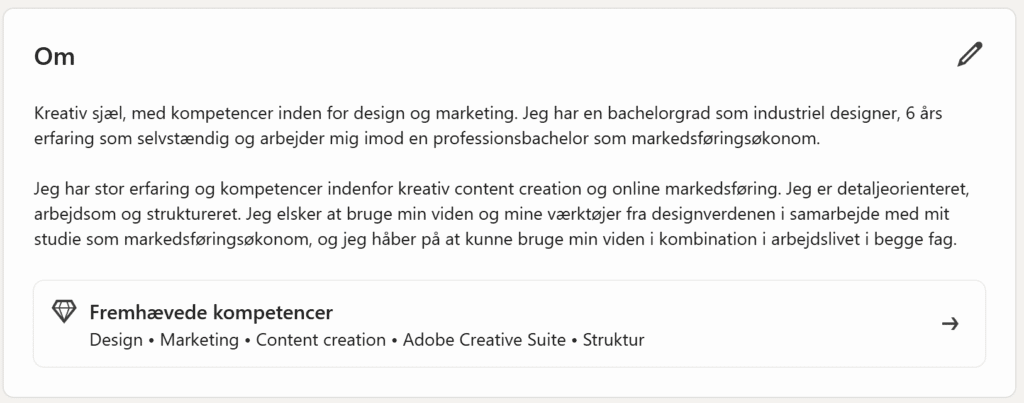 linkedin kompetencer